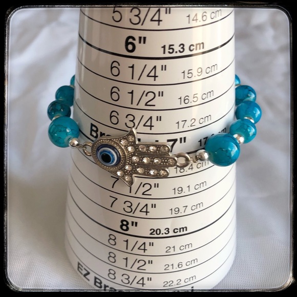 🆕✅ Turquoise/RHINESTONES Bracelet - Picture 3 of 3